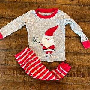 ⚡️3/$20 Christmas Santa Pajamas - 12 months - nice list 🎄